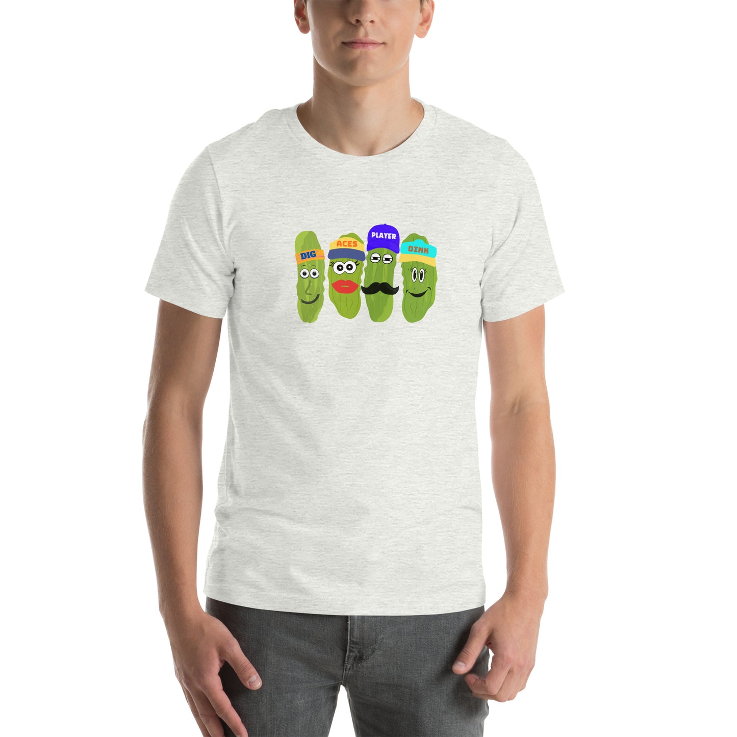 Best Unisex Pickleball T-shirt | Pickleball Tee Words Aces, Dig, Player and Dink | Best Pickleball T-Shirt