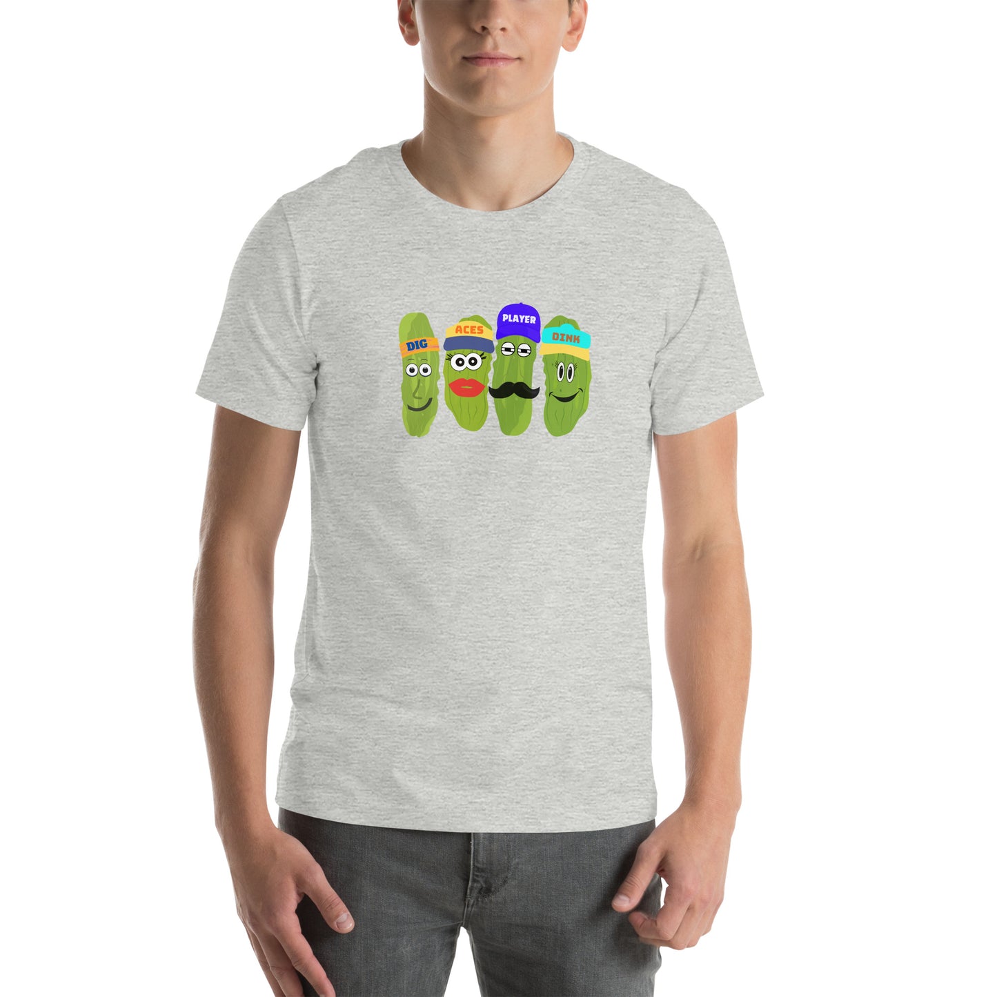 Best Unisex Pickleball T-shirt | Pickleball Tee Words Aces, Dig, Player and Dink | Best Pickleball T-Shirt