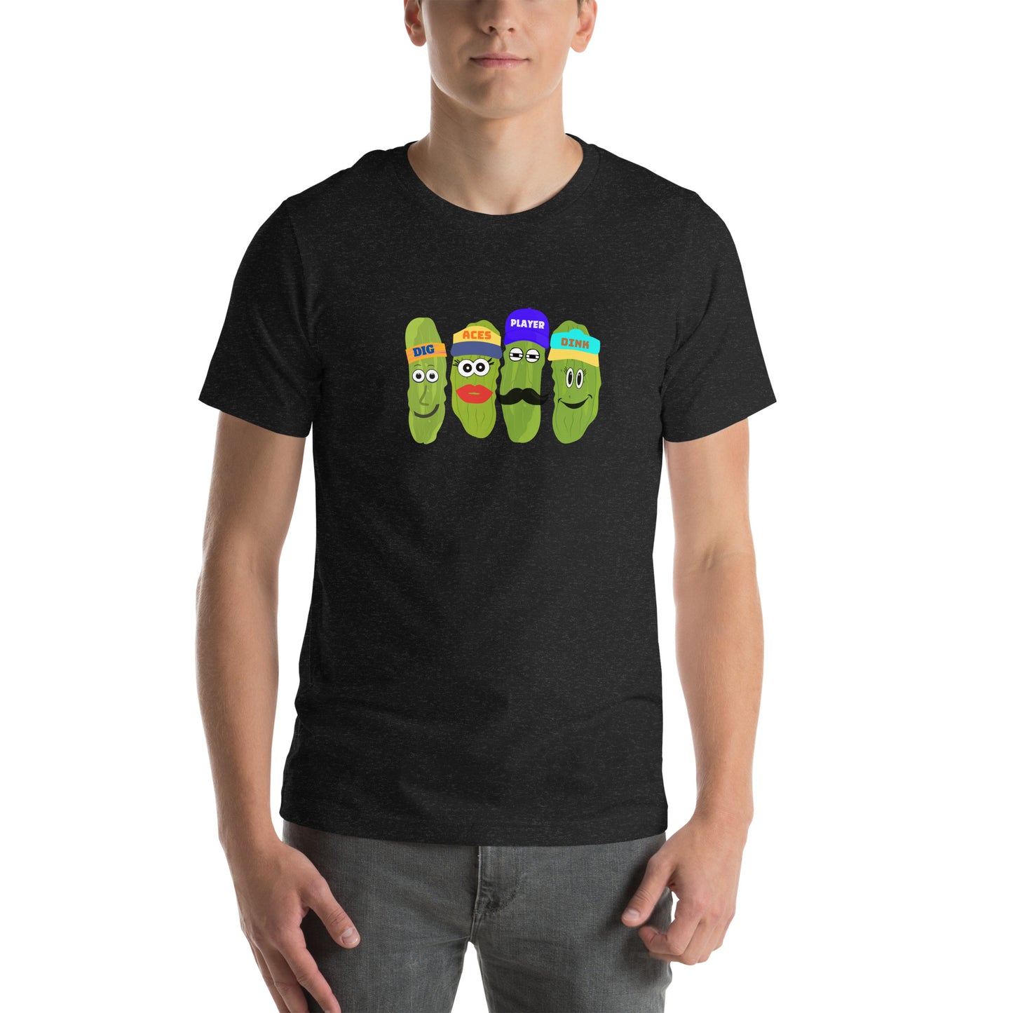 Best Unisex Pickleball T-shirt | Pickleball Tee Words Aces, Dig, Player and Dink | Best Pickleball T-Shirt