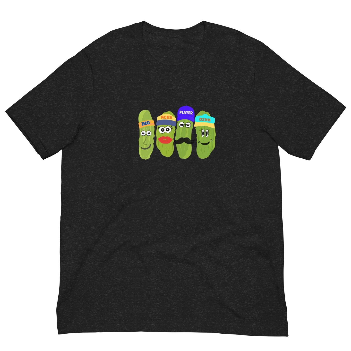 Best Unisex Pickleball T-shirt | Pickleball Tee Words Aces, Dig, Player and Dink | Best Pickleball T-Shirt