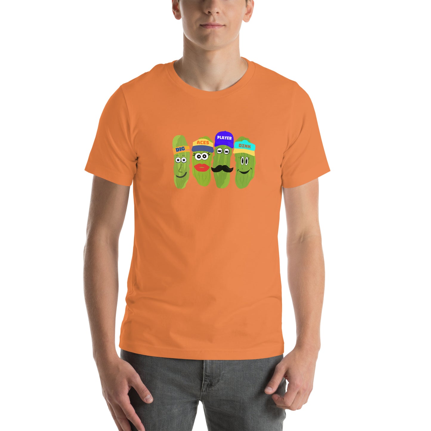 Best Unisex Pickleball T-shirt | Pickleball Tee Words Aces, Dig, Player and Dink | Best Pickleball T-Shirt