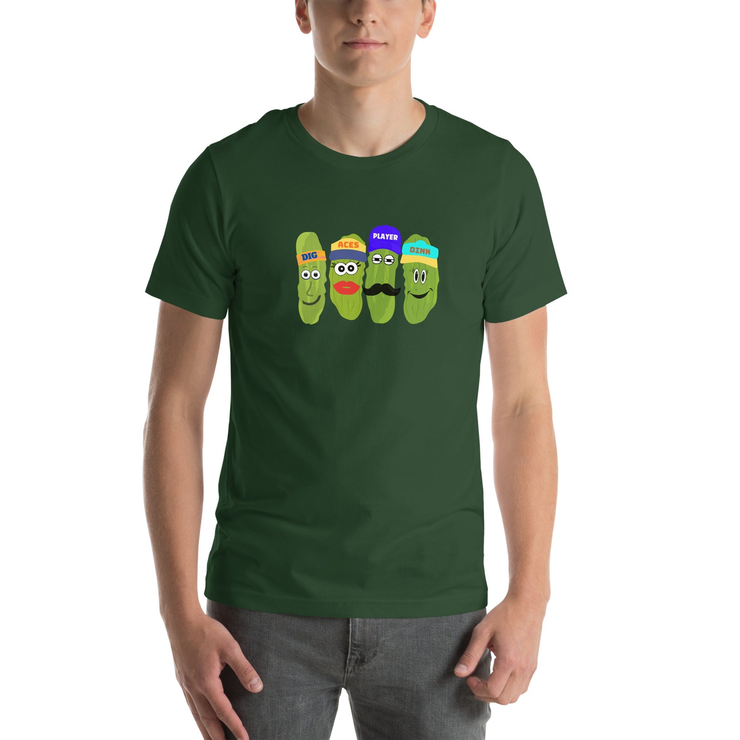 Best Unisex Pickleball T-shirt | Pickleball Tee Words Aces, Dig, Player and Dink | Best Pickleball T-Shirt