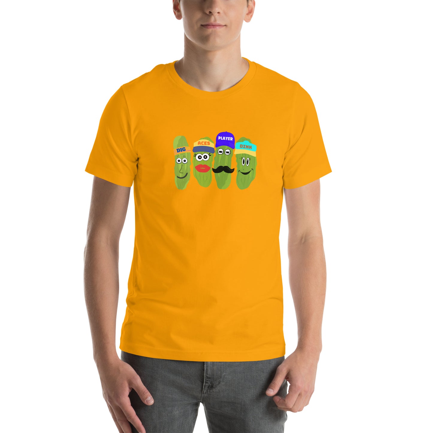 Best Unisex Pickleball T-shirt | Pickleball Tee Words Aces, Dig, Player and Dink | Best Pickleball T-Shirt