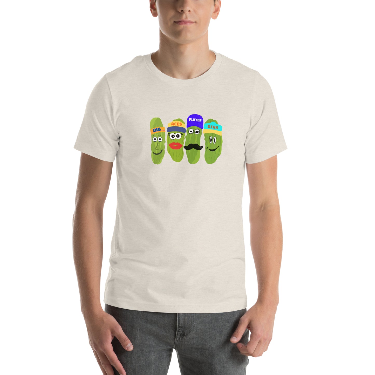 Best Unisex Pickleball T-shirt | Pickleball Tee Words Aces, Dig, Player and Dink | Best Pickleball T-Shirt