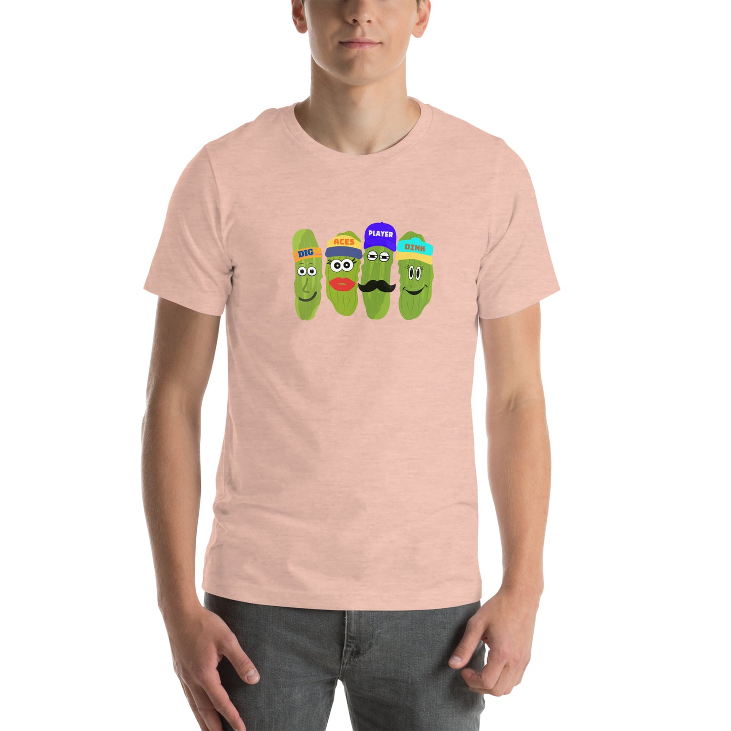 Best Unisex Pickleball T-shirt | Pickleball Tee Words Aces, Dig, Player and Dink | Best Pickleball T-Shirt