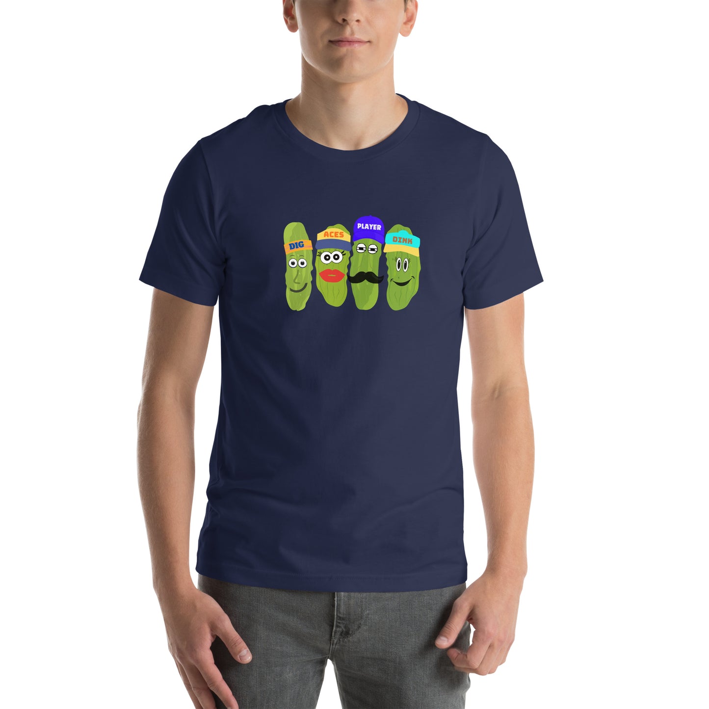 Best Unisex Pickleball T-shirt | Pickleball Tee Words Aces, Dig, Player and Dink | Best Pickleball T-Shirt