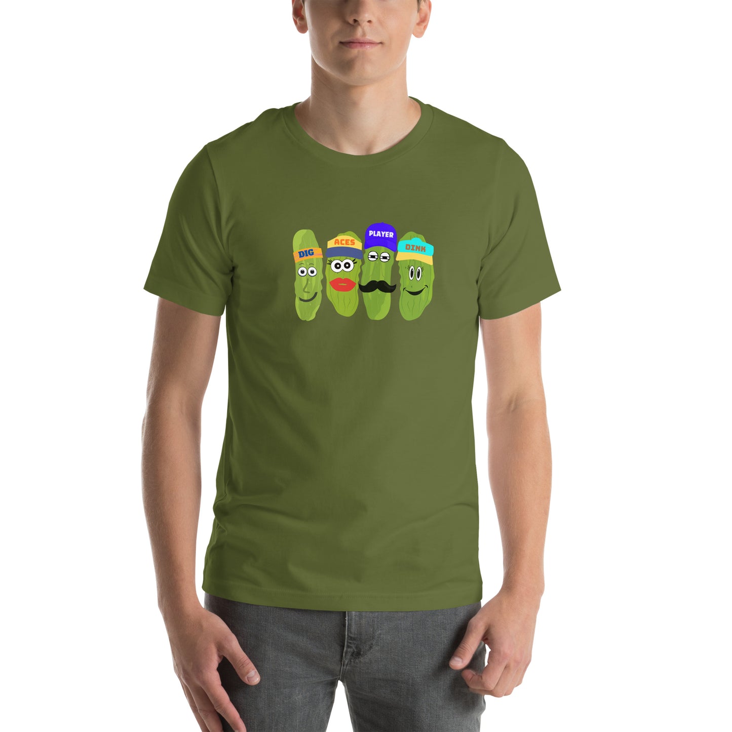 Best Unisex Pickleball T-shirt | Pickleball Tee Words Aces, Dig, Player and Dink | Best Pickleball T-Shirt
