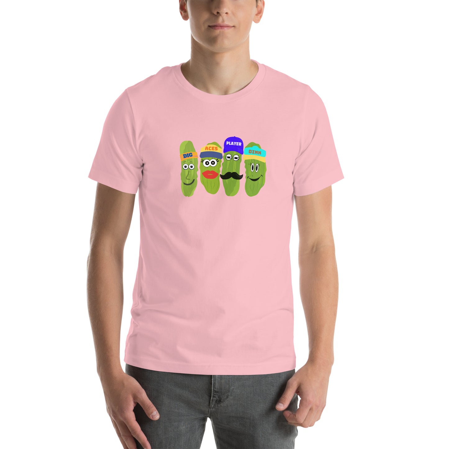 Best Unisex Pickleball T-shirt | Pickleball Tee Words Aces, Dig, Player and Dink | Best Pickleball T-Shirt