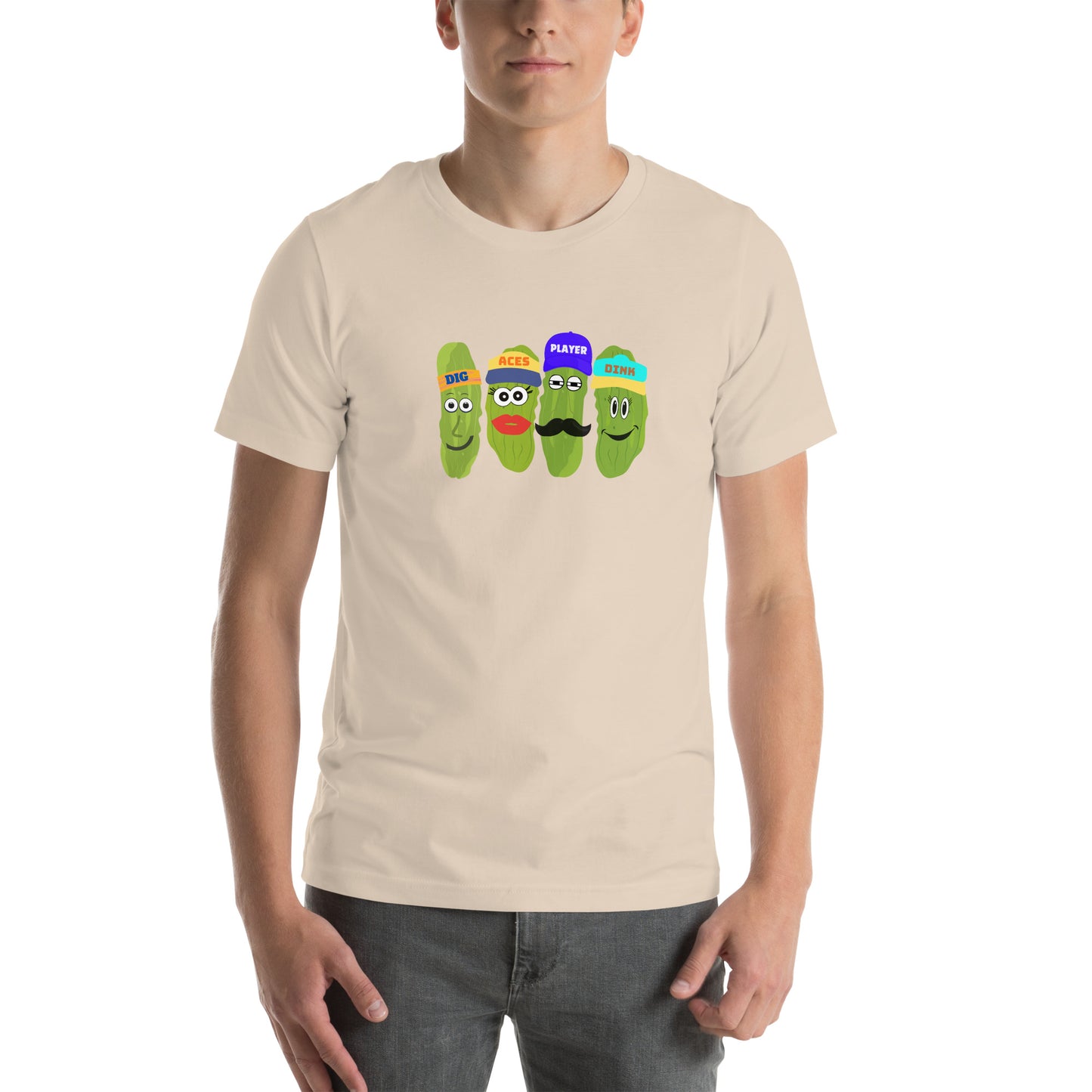 Best Unisex Pickleball T-shirt | Pickleball Tee Words Aces, Dig, Player and Dink | Best Pickleball T-Shirt
