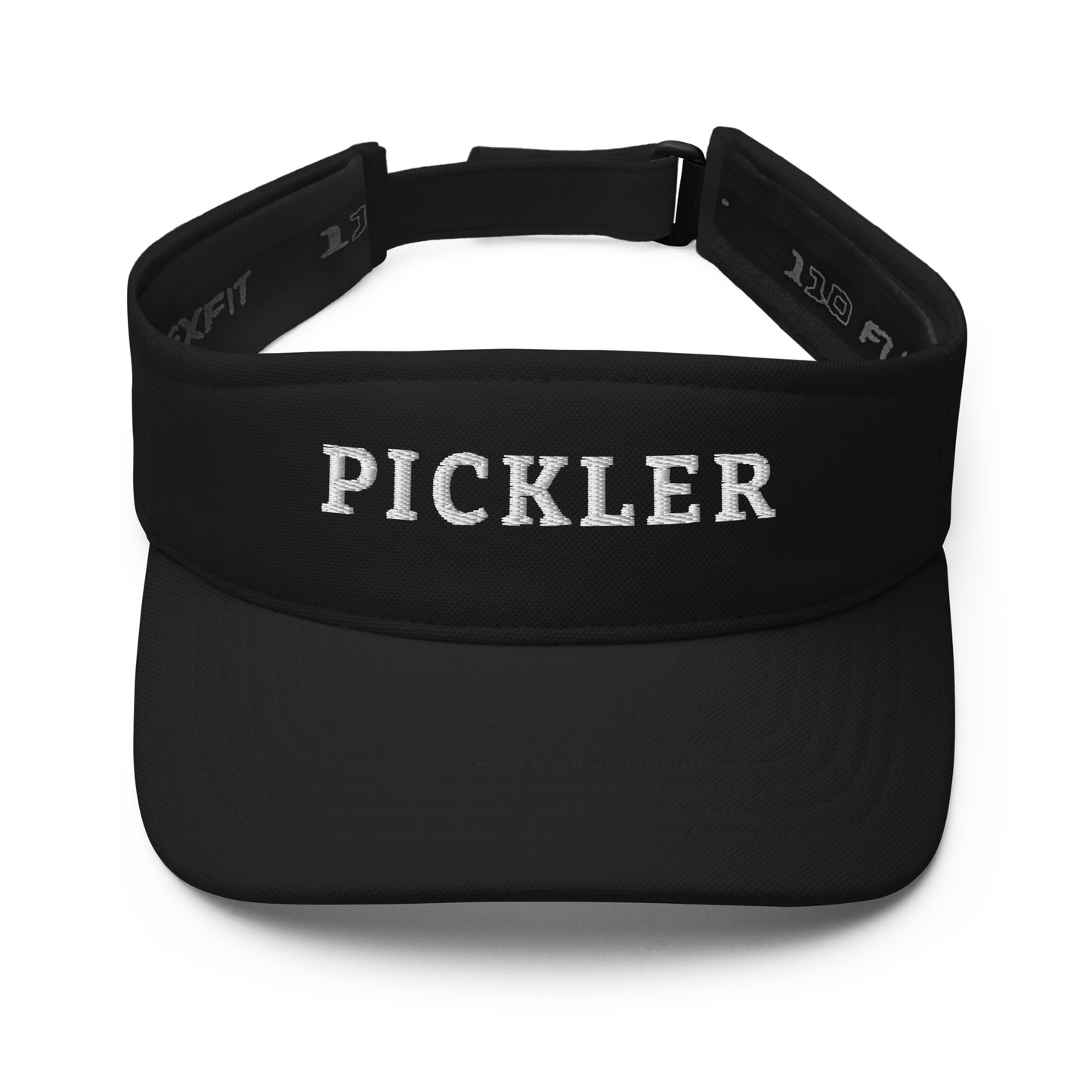 PICKLEBALL Sun Visor With White Embroidered Word, PICKLER