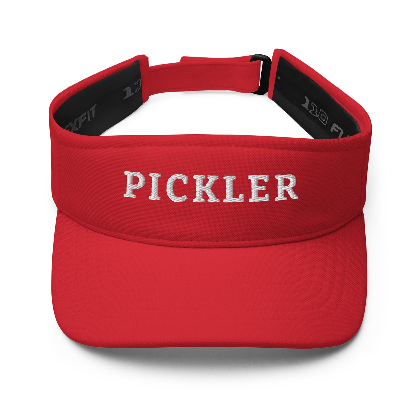 PICKLEBALL Sun Visor With White Embroidered Word, PICKLER