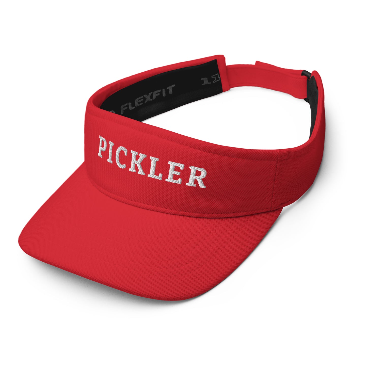 PICKLEBALL Sun Visor With White Embroidered Word, PICKLER