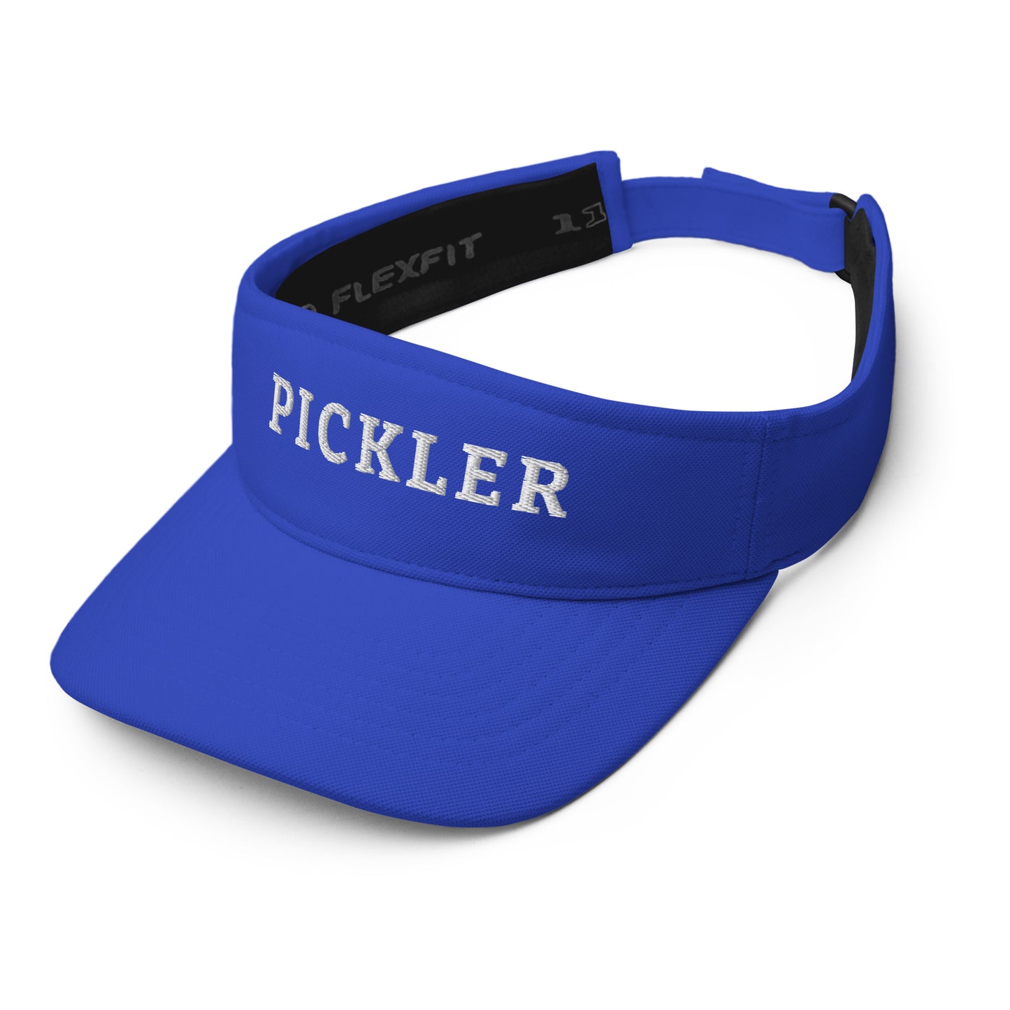PICKLEBALL Sun Visor With White Embroidered Word, PICKLER