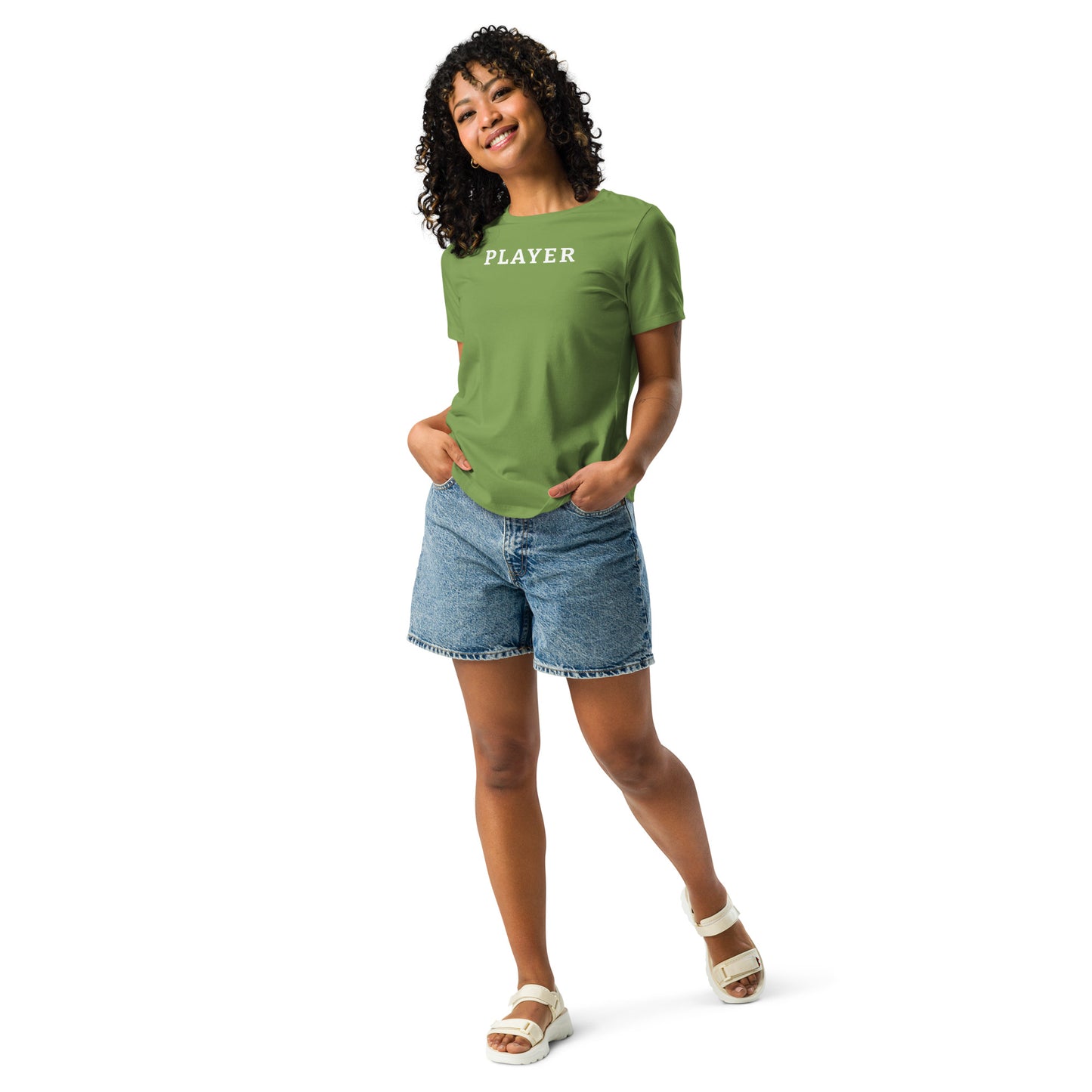 Best Women's Pickle Ball Relaxed T-Shirt With The Word, PLAYER
