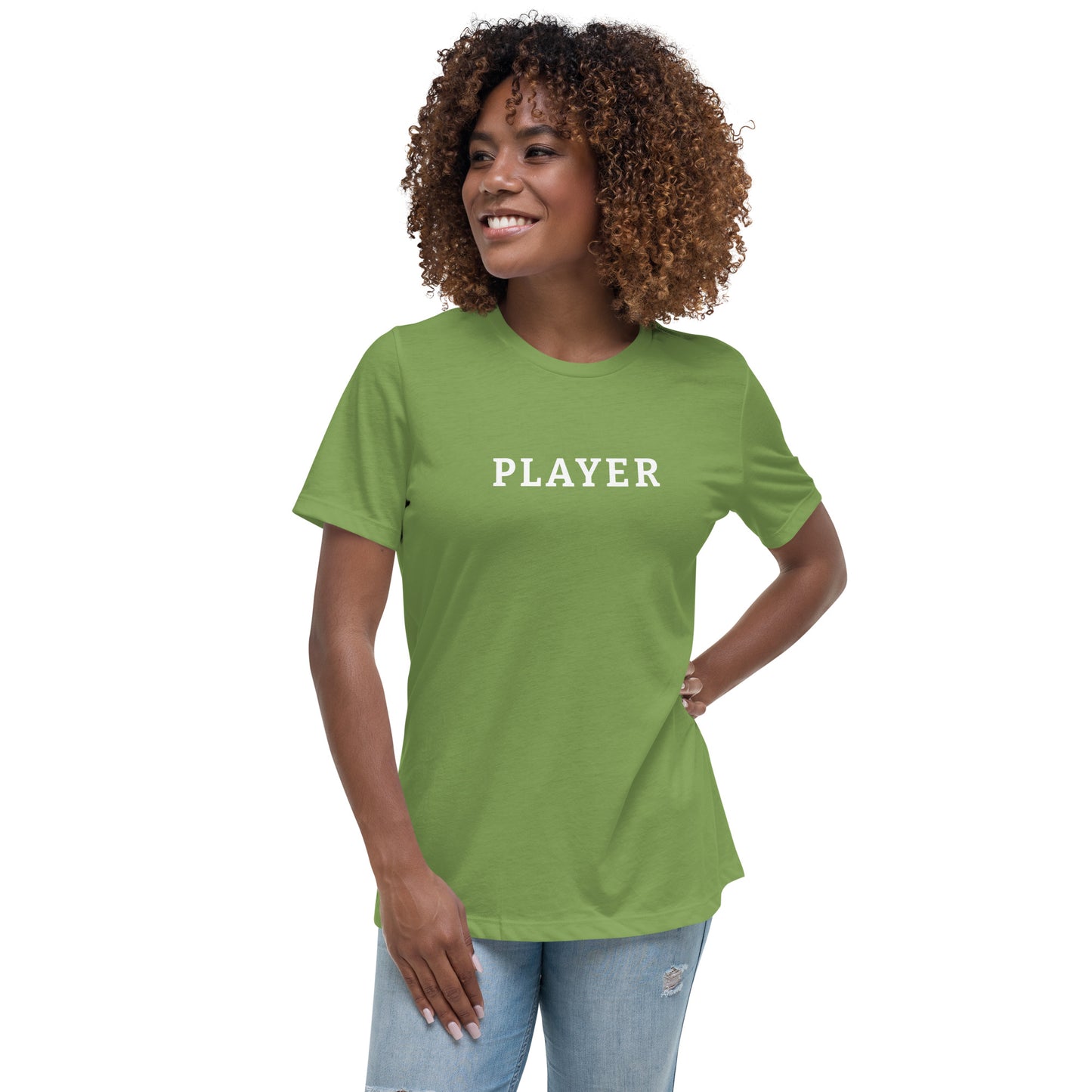 Best Women's Pickle Ball Relaxed T-Shirt With The Word, PLAYER
