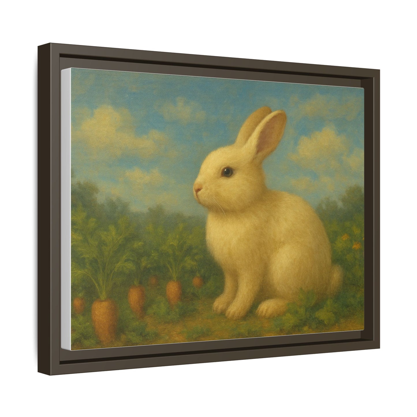 Vintage Bunny Painting Canvas