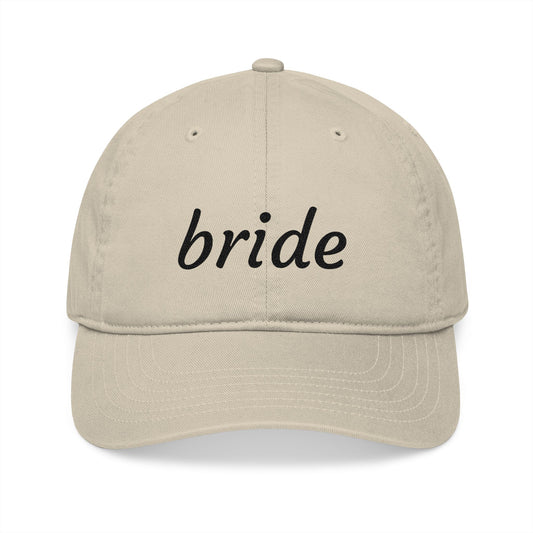 Bride Baseball Cap — Embroidered "Taken for Life" Backing — Bachelorette Gift