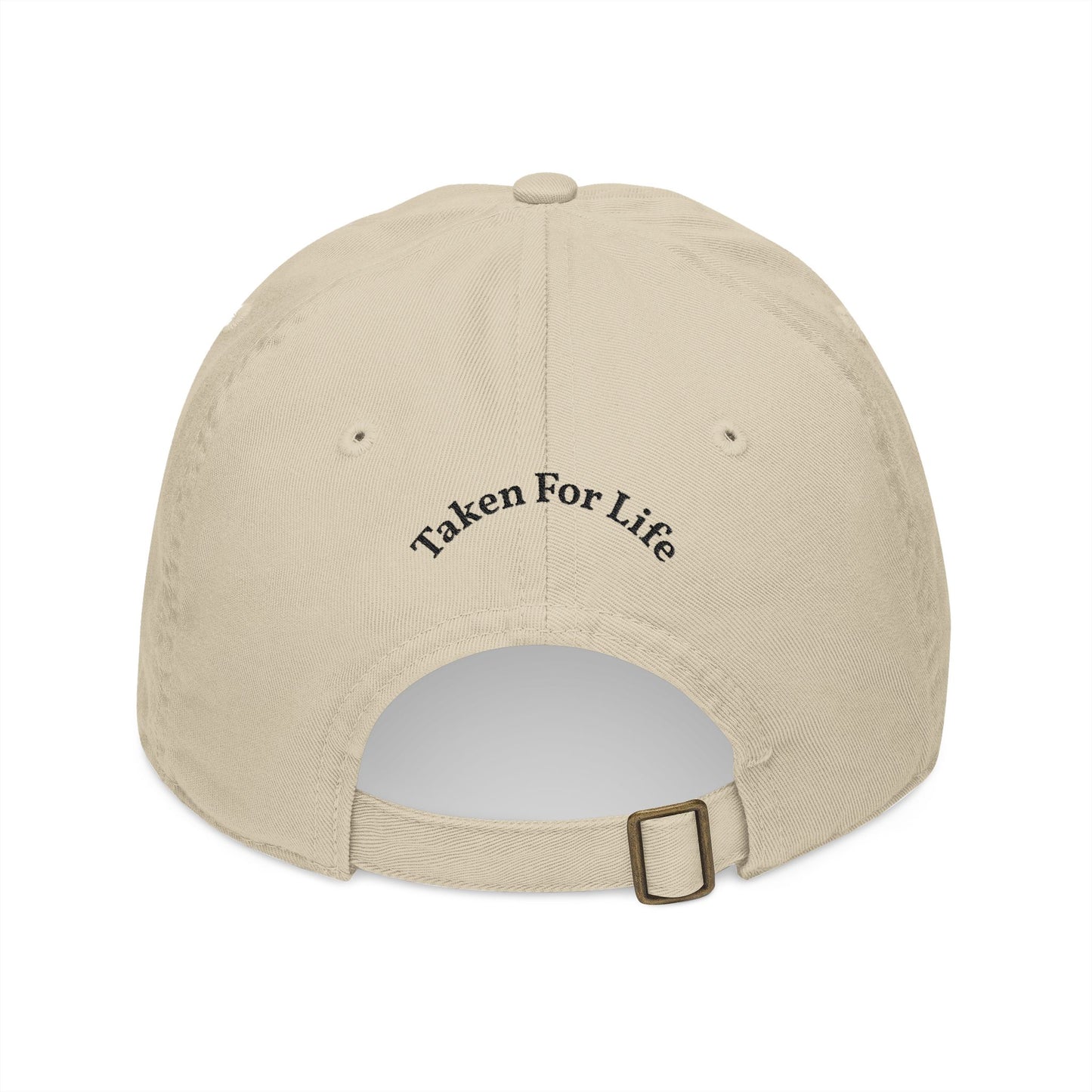 Bride Baseball Cap — Embroidered "Taken for Life" Backing — Bachelorette Gift